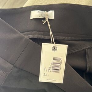 UNTUCKit Women's Black Fayx Suede Leggings